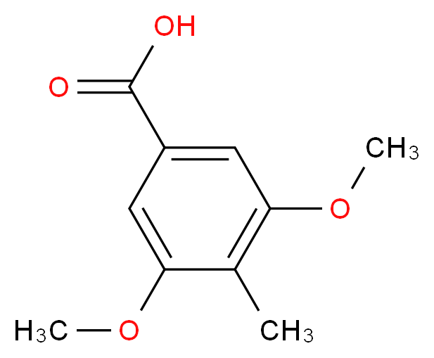 3,5-二甲氧基-4-甲基苯甲酸_分子结构_CAS_61040-81-1)