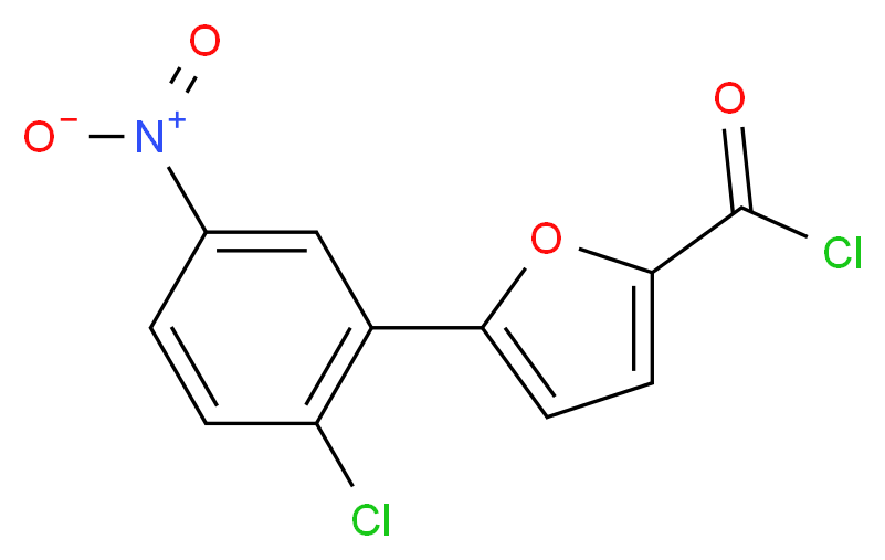 5-(2-chloro-5-nitrophenyl)furan-2-carbonyl chloride_分子结构_CAS_380871-34-1