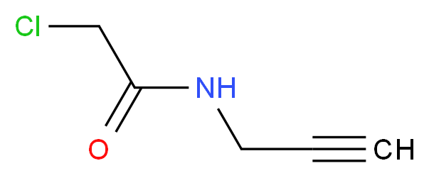 2-chloro-N-(prop-2-yn-1-yl)acetamide_分子结构_CAS_7458-03-9