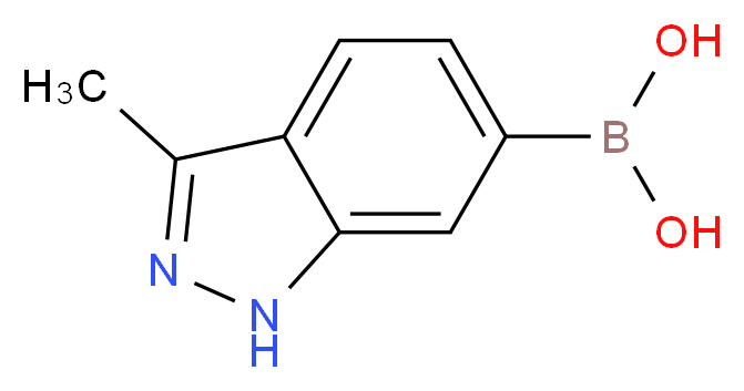 3-Methyl-1H-indazol-6-yl-6-boronic acid_分子结构_CAS_1245816-26-5)