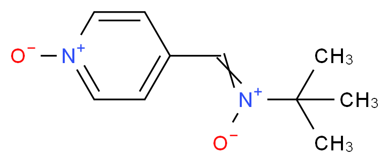 4-[(tert-butyl-oxo-$l^{5}-azanylidene)methyl]pyridin-1-ium-1-olate_分子结构_CAS_66893-81-0