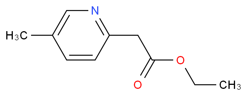 ethyl 2-(5-methylpyridin-2-yl)acetate_分子结构_CAS_5552-82-9)