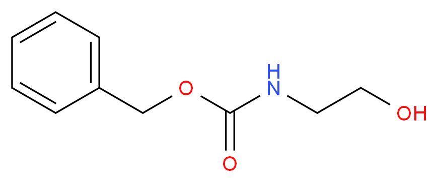 benzyl N-(2-hydroxyethyl)carbamate_分子结构_CAS_)