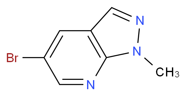 5-bromo-1-methyl-1H-pyrazolo[3,4-b]pyridine_分子结构_CAS_887115-56-2