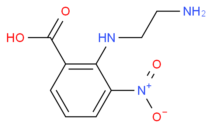 2-[(2-aminoethyl)amino]-3-nitrobenzoic acid_分子结构_CAS_374063-88-4