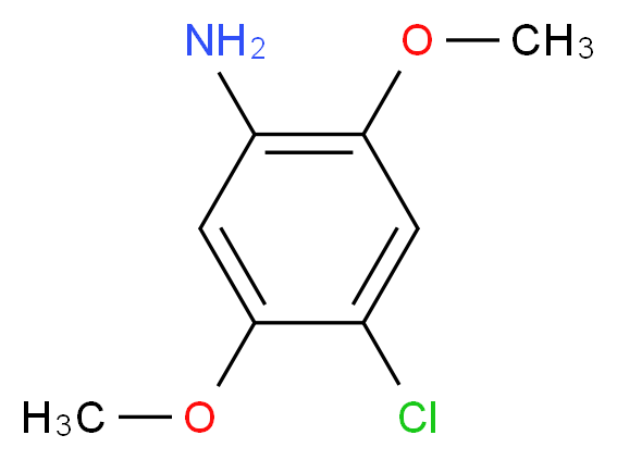 4-氯-2,5-二甲氧基苯胺_分子结构_CAS_6358-64-1)