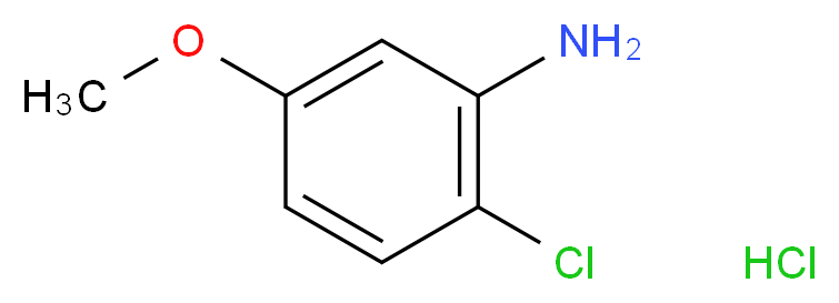 2-氯-5-甲氧基苯胺 盐酸盐_分子结构_CAS_85006-21-9)