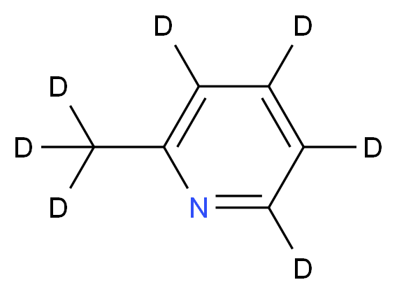 2-(<sup>2</sup>H<sub>3</sub>)methyl(<sup>2</sup>H<sub>4</sub>)pyridine_分子结构_CAS_93951-93-0