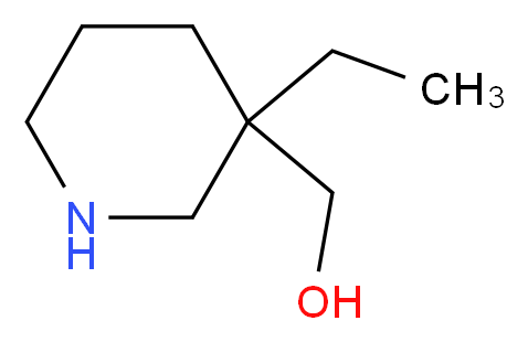 (3-ethylpiperidin-3-yl)methanol_分子结构_CAS_7033-84-3)