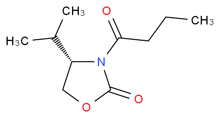 (S)-4-(1-Isopropyl)-3-(1-oxobutyl)-2-oxazolidinone_分子结构_CAS_80697-93-4)