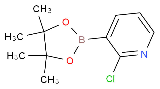 2-Chloropyridine-3-boronic acid pinacol ester_分子结构_CAS_452972-11-1)