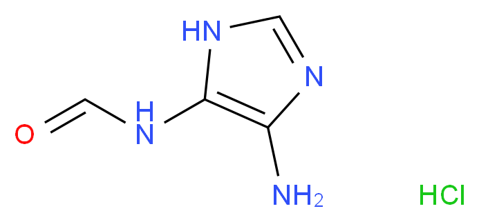 N-(4-amino-1H-imidazol-5-yl)formamide hydrochloride_分子结构_CAS_72-40-2
