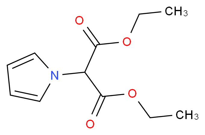 1,3-diethyl 2-(1H-pyrrol-1-yl)propanedioate_分子结构_CAS_67451-43-8