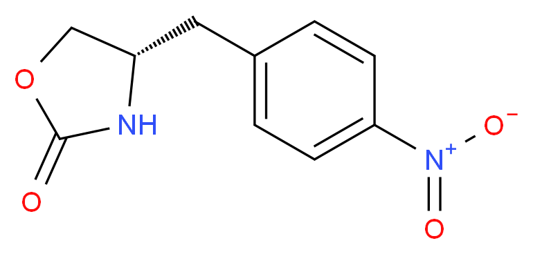 (4S)-4-[(4-nitrophenyl)methyl]-1,3-oxazolidin-2-one_分子结构_CAS_139264-66-7