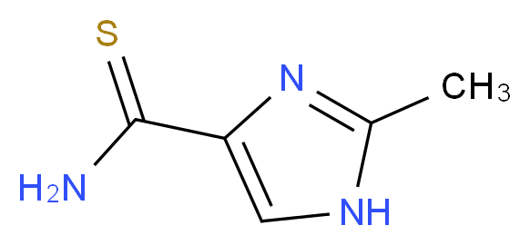 2-methyl-1H-imidazole-4-carbothioamide_分子结构_CAS_129486-91-5)