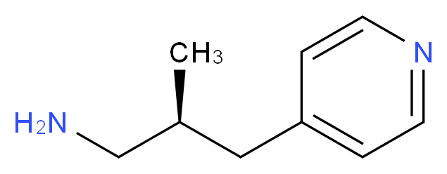 (S)-2-methyl-3-(pyridin-4-yl)propan-1-amine_分子结构_CAS_537705-84-3)