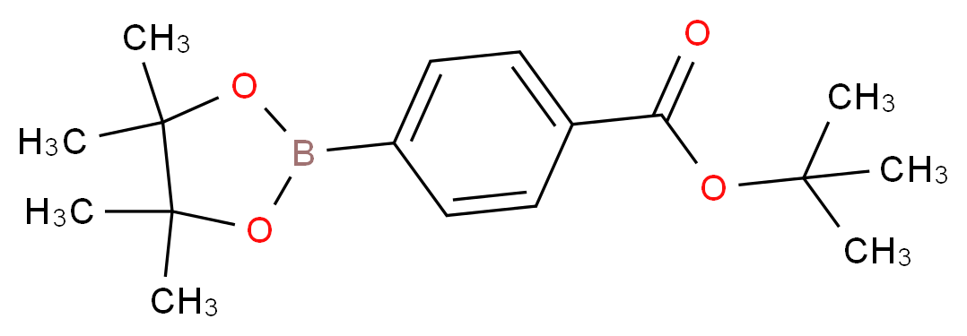 tert-Butyl 4-(4,4,5,5-tetramethyl-1,3,2-dioxaborolan-2-yl)benzoate_分子结构_CAS_850568-72-8)