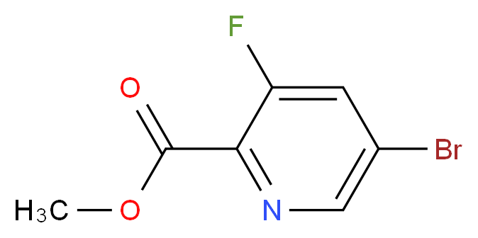 Methyl 5-bromo-3-fluoropicolinate_分子结构_CAS_)