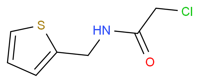 2-chloro-N-(thiophen-2-ylmethyl)acetamide_分子结构_CAS_21403-27-0)