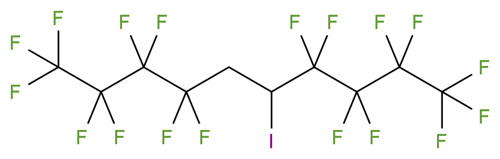 1-Iodo-1,2-bis(perfluoro-n-butyl)ethane 97%_分子结构_CAS_53638-10-1)