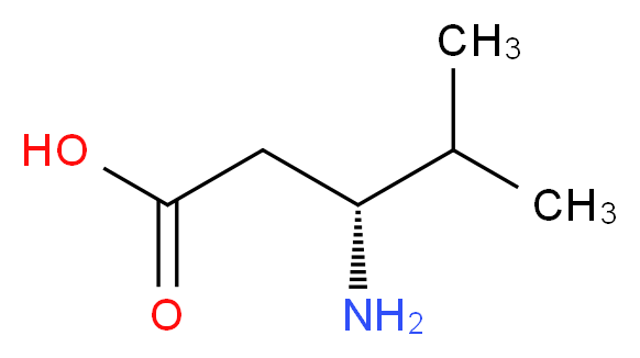 (R)-3-Amino-4-methyl-pentanoic acid_分子结构_CAS_75992-50-6)