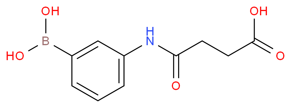 3-(3-CARBOXYPROPIONYLAMINO)PHENYLBORONIC ACID_分子结构_CAS_31754-00-4)