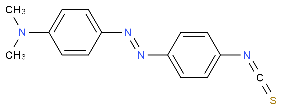4-[(E)-2-(4-isothiocyanatophenyl)diazen-1-yl]-N,N-dimethylaniline_分子结构_CAS_7612-98-8