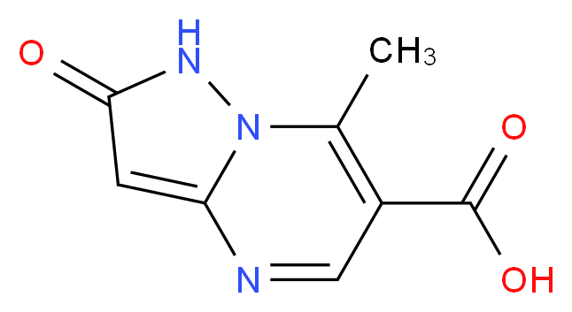 7-methyl-2-oxo-1,2-dihydropyrazolo[1,5-a]pyrimidine-6-carboxylic acid_分子结构_CAS_329207-48-9)