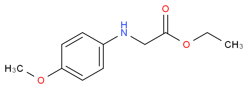 ethyl N-(4-methoxyphenyl)glycinate_分子结构_CAS_50845-77-7)