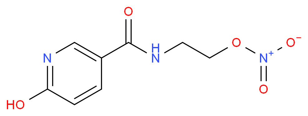 2-[(6-hydroxypyridin-3-yl)formamido]ethyl nitrate_分子结构_CAS_113743-17-2