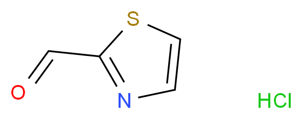 1,3-thiazole-2-carbaldehyde hydrochloride_分子结构_CAS_1035220-00-8