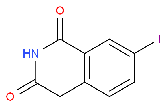 7-iodo-1,2,3,4-tetrahydroisoquinoline-1,3-dione_分子结构_CAS_501130-52-5