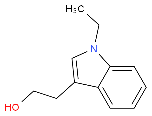 2-(1-Ethyl-1H-indol-3-yl)-ethanol_分子结构_CAS_)