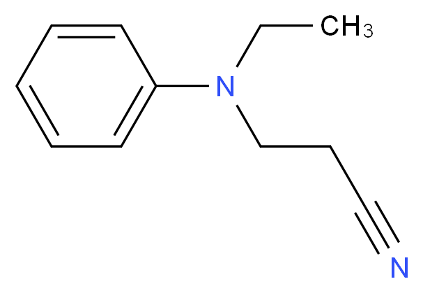 N-CYANOETHYL-N-ETHYLANILINE_分子结构_CAS_)