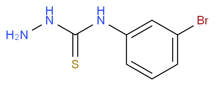 3-amino-1-(3-bromophenyl)thiourea_分子结构_CAS_116567-17-0