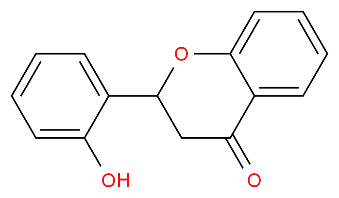 2-(2-hydroxyphenyl)-3,4-dihydro-2H-1-benzopyran-4-one_分子结构_CAS_17348-76-4