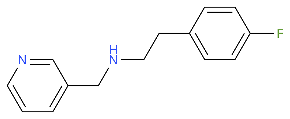 2-(4-fluorophenyl)-N-(pyridin-3-ylmethyl)ethanamine_分子结构_CAS_355816-18-1)