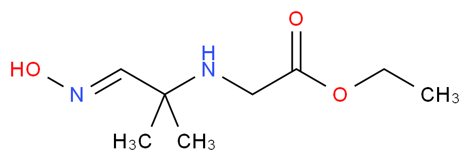 Ethyl N-[(2E)-2-(hydroxyimino)-1,1-dimethylethyl]-glycinate_分子结构_CAS_)