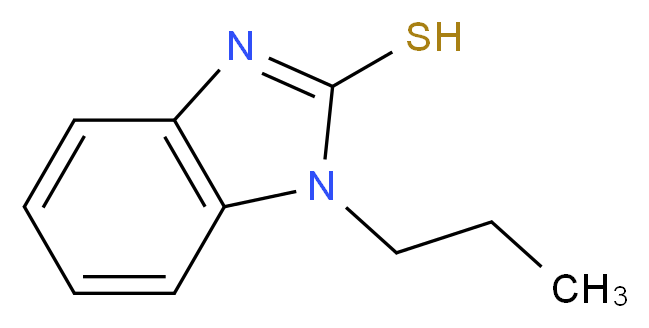 1-propyl-1H-1,3-benzodiazole-2-thiol_分子结构_CAS_67624-25-3