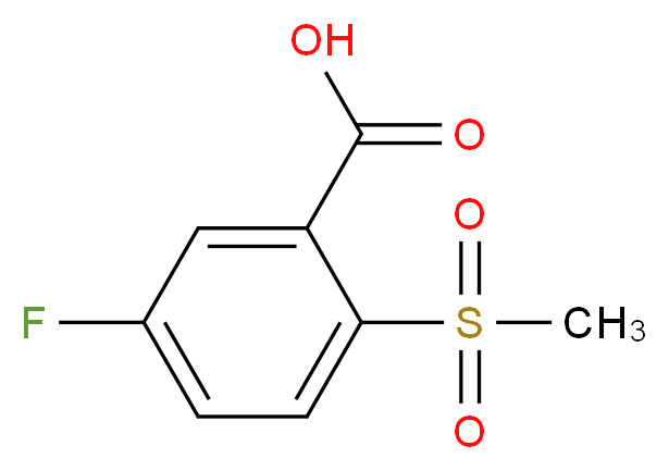 5-Fluoro-2-(methylsulphonyl)benzoic acid_分子结构_CAS_773873-55-5)
