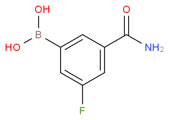 3-(Carbamoyl)-5-fluorobenzeneboronic acid 98%_分子结构_CAS_871332-66-0)