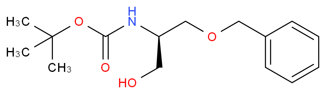 (R)-(+)-3-苄氧基-2-(Boc-氨基)-1-丙醇_分子结构_CAS_127559-33-5)