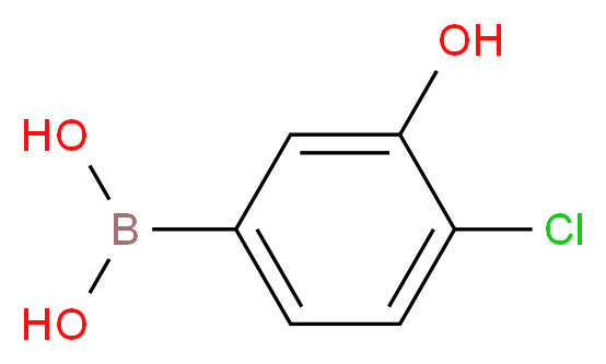 (4-Chloro-3-hydroxyphenyl)boronic acid_分子结构_CAS_915201-06-8)