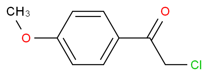 2-Chloro-1-(4-methoxy-phenyl)-ethanone_分子结构_CAS_2196-99-8)