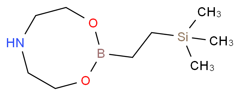 2-三甲基硅基-1-乙基硼酸 二乙醇胺 酯_分子结构_CAS_501014-43-3)