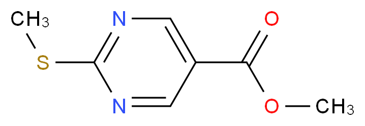 methyl 2-(methylthio)pyrimidine-5-carboxylate_分子结构_CAS_38275-41-1)