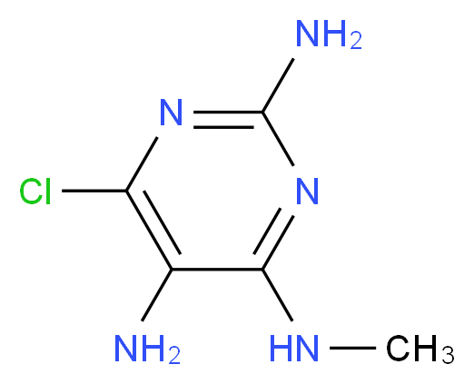 6-chloro-4-N-methylpyrimidine-2,4,5-triamine_分子结构_CAS_330433-43-7