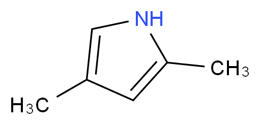 2,4-二甲基吡咯_分子结构_CAS_625-82-1)