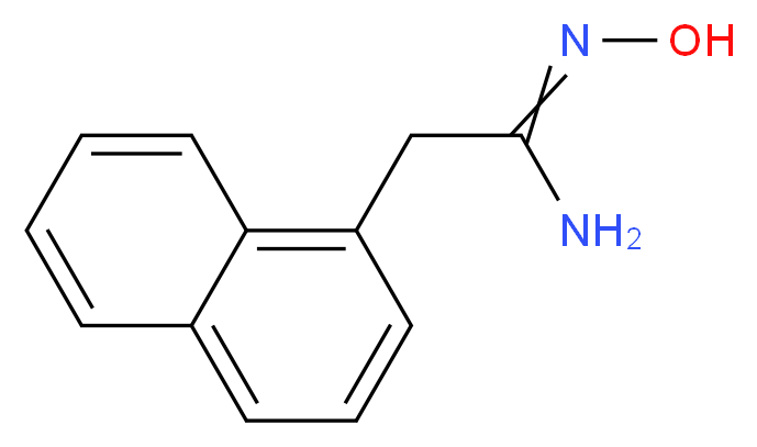 2-(1-Naphthyl)acetamidoxime_分子结构_CAS_)