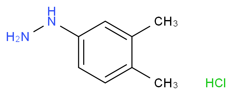 3,4-Dimethylphenylhydrazine hydrochloride_分子结构_CAS_60481-51-8)